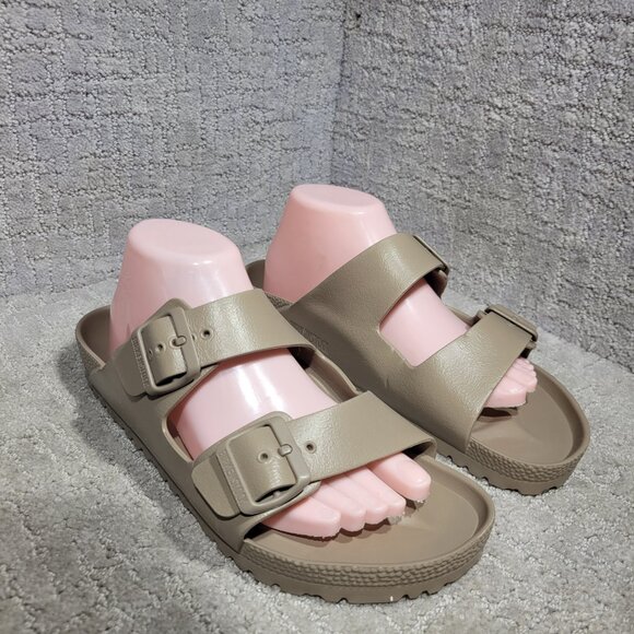 Birkenstock Other - Birkenstock Arizona Essentials Eva Size 42 L11 M9 Gray Taupe Buckle Sandals
